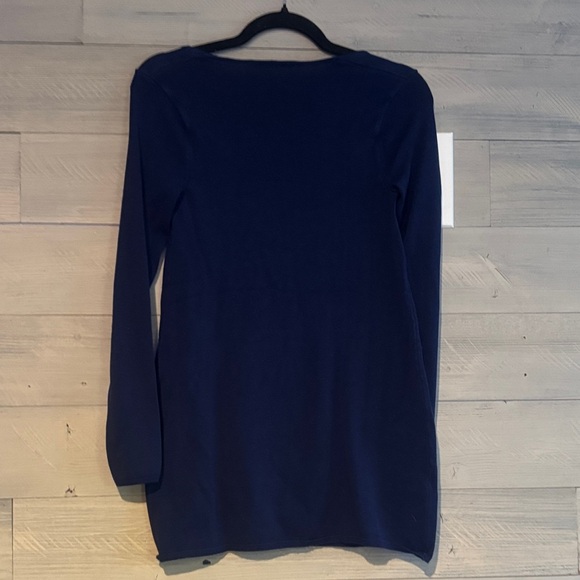 Zara Navy Long Sleeve Dress - Picture 7 of 8